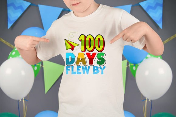 100 Days Flew by SVG Design