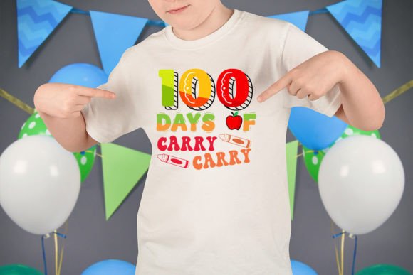 100 Days of Carry Carry SVG Design