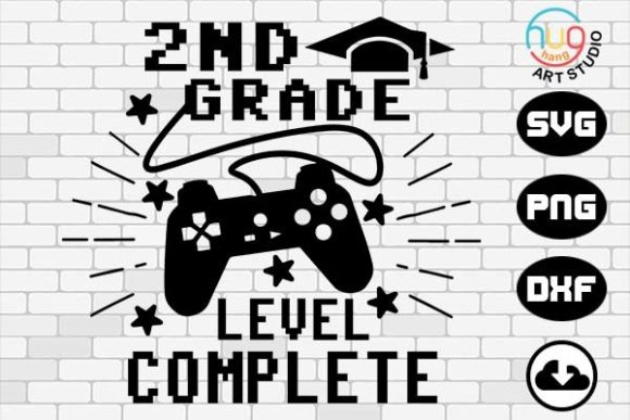 2nd Grade Level Complete 2022: A Playful Graphic Design Asset for Crafts and Local Branding