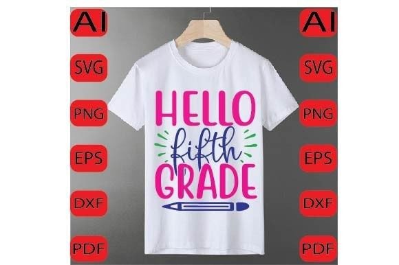 Hello First Grade Svg Design: Graphics and Crafts