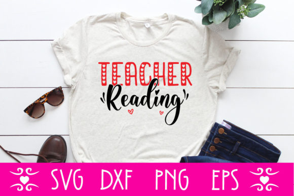 Teacher Reading SVG Cut File for Graphics and Crafts