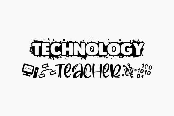 Technology Teacher Embroidery Design